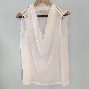 Michael Michael Kors sheer white blouse Size 0X
